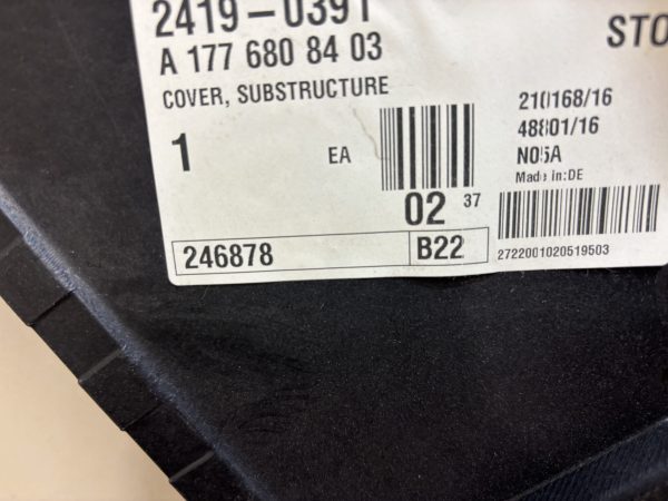 Mercedes A Class W177 Undertray Left 18-On P.n A1776808403 (New+Gen) - Image 2