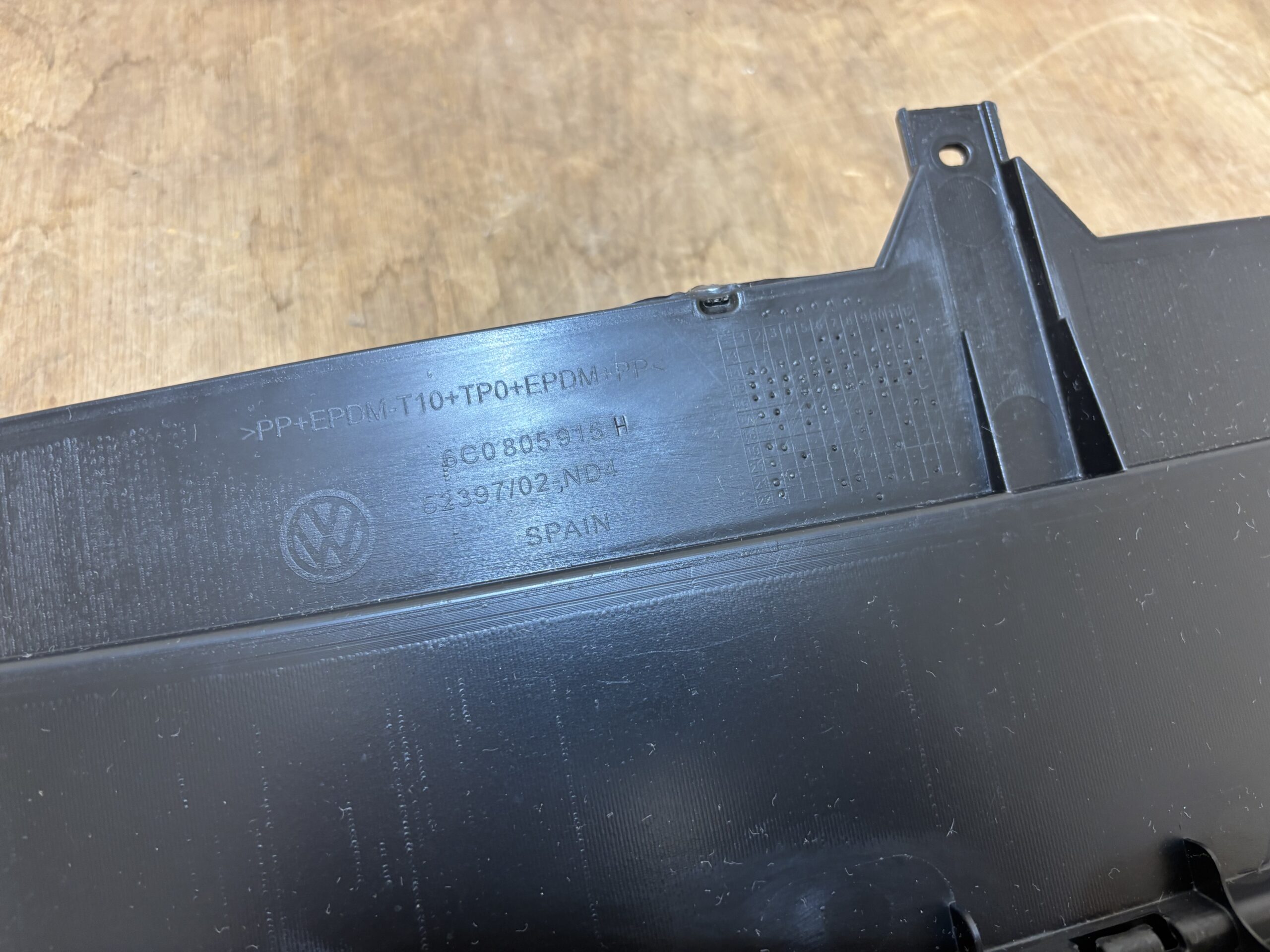 Volkswagen Polo 6C Front Bumper Lip 14-18 P.n 6C0805915H (New+Gen) - Image 3