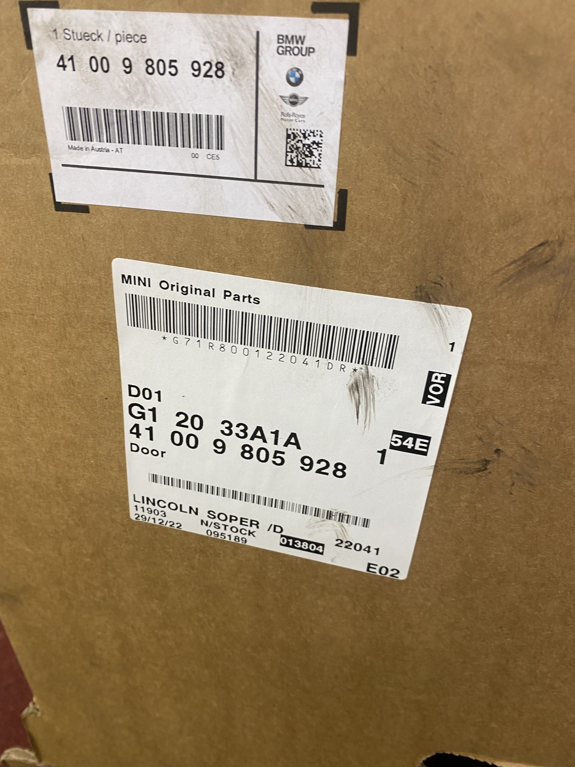 Mini Countryman R60 Front Right Door 2010-2017 Part No. 41009805928 (New+Gen) - Image 3