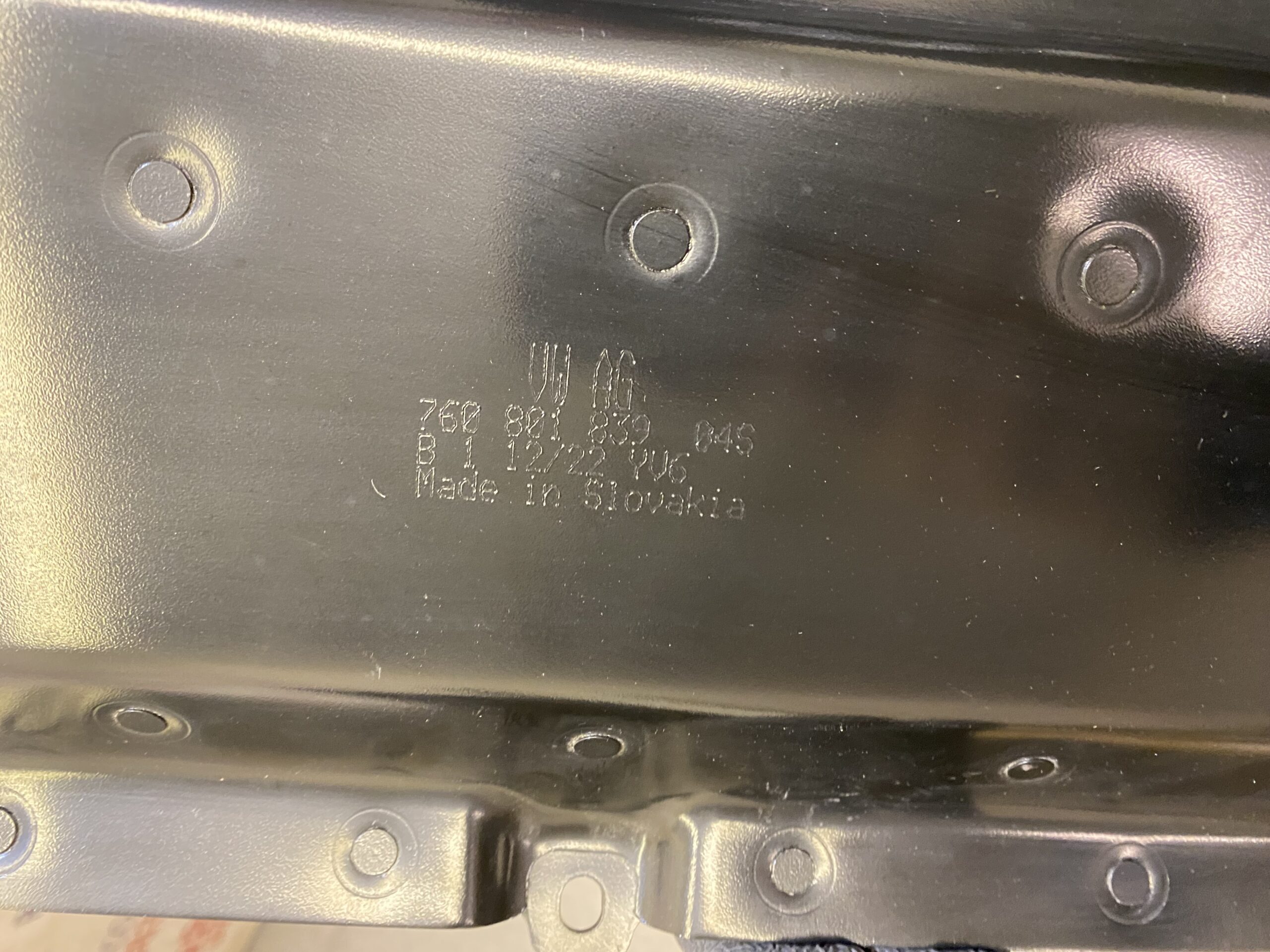 Volkswagen Touareg Underrun Bar 2019-2021 Part No.760801839 (New+Gen) - Image 3