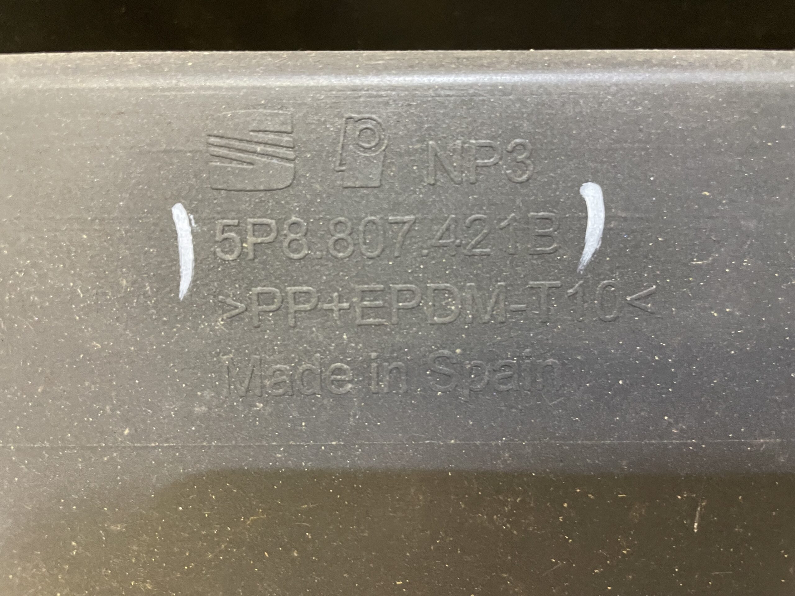 Seat Altea Freetrack Rear Bumper 2007-2009 Part No. 5P8807421B - Image 3