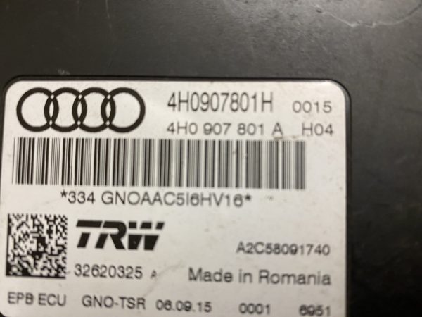 Audi A6 C7 Electric Handbrake Module Part No. 4H0907801H - Image 3