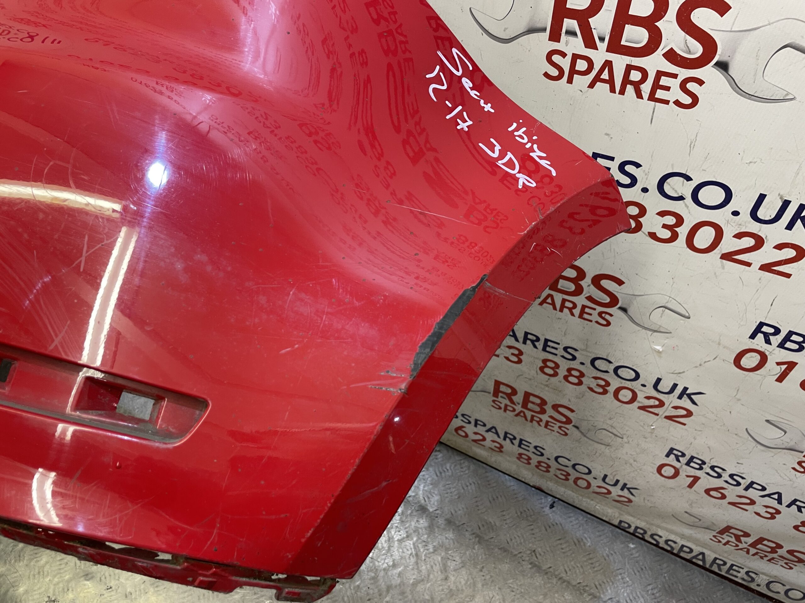 Seat Ibiza Se 3 Door Rear Bumper 08-12 P/n 6J3807421 - Image 7