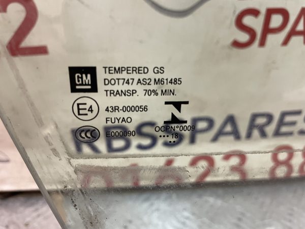 Vauxhall Insignia Saloon Front+Rear Right Side Glass 17-On P/n 43R-000073 - Image 3