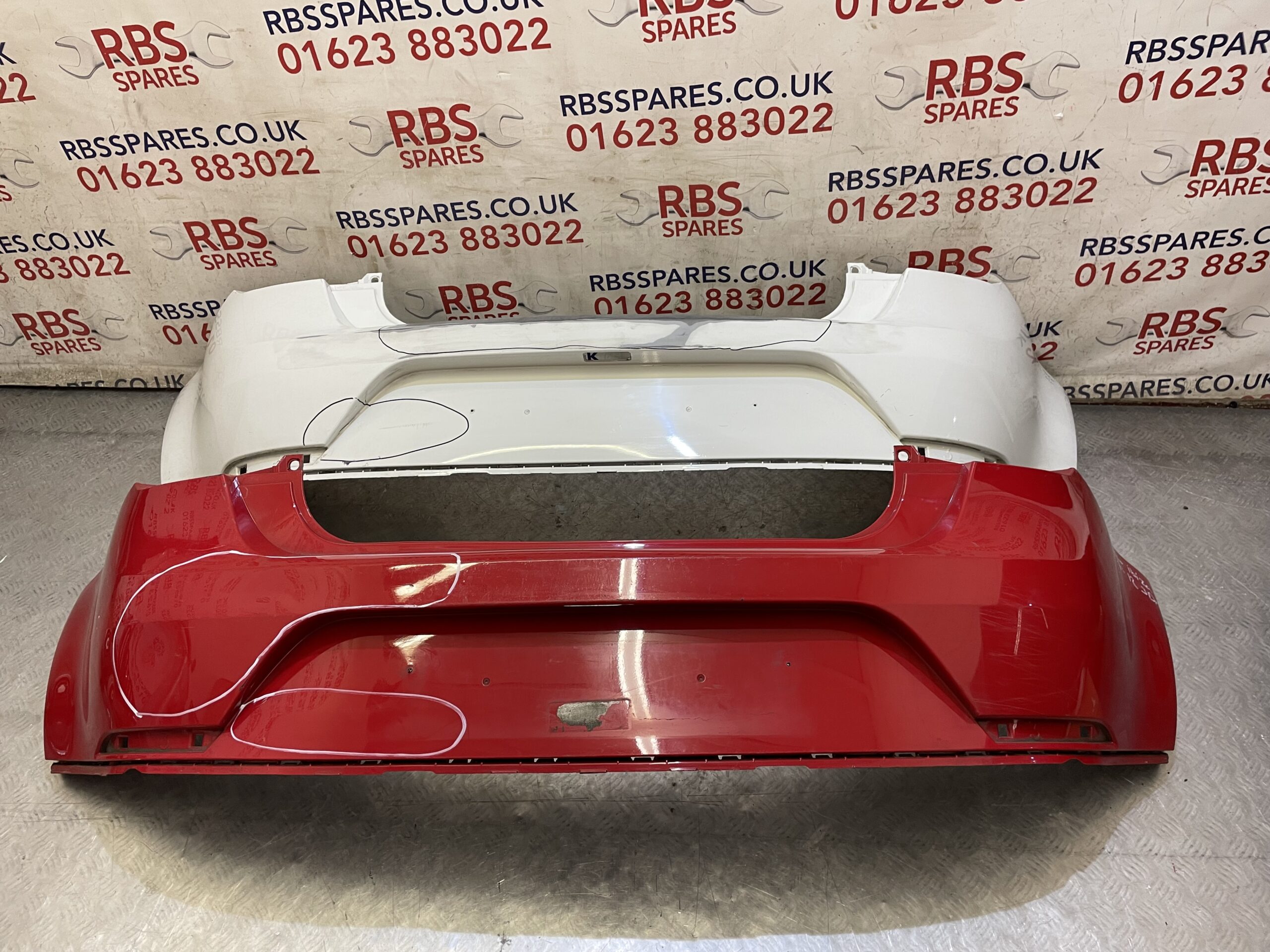 Seat Ibiza Se 3 Door Rear Bumper 08-12 P/n 6J3807421