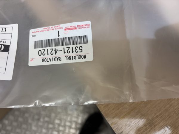 Toyota BZX4 Front Bumper Chrome P.n 53121-42120 - Image 2