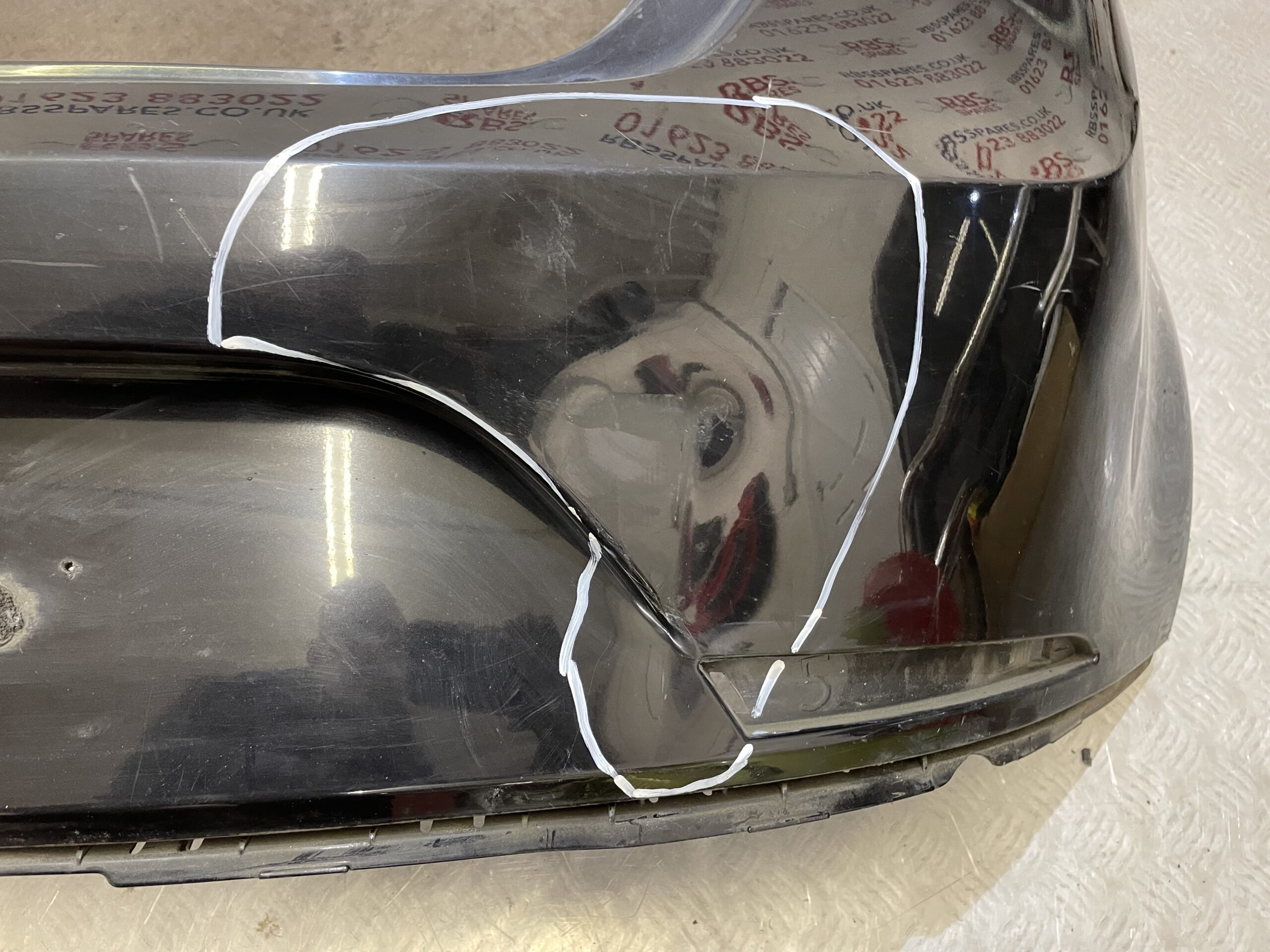 Seat Ibiza 5 Door Rear Bumper 08-12 P/n 6J4807421 - Image 2