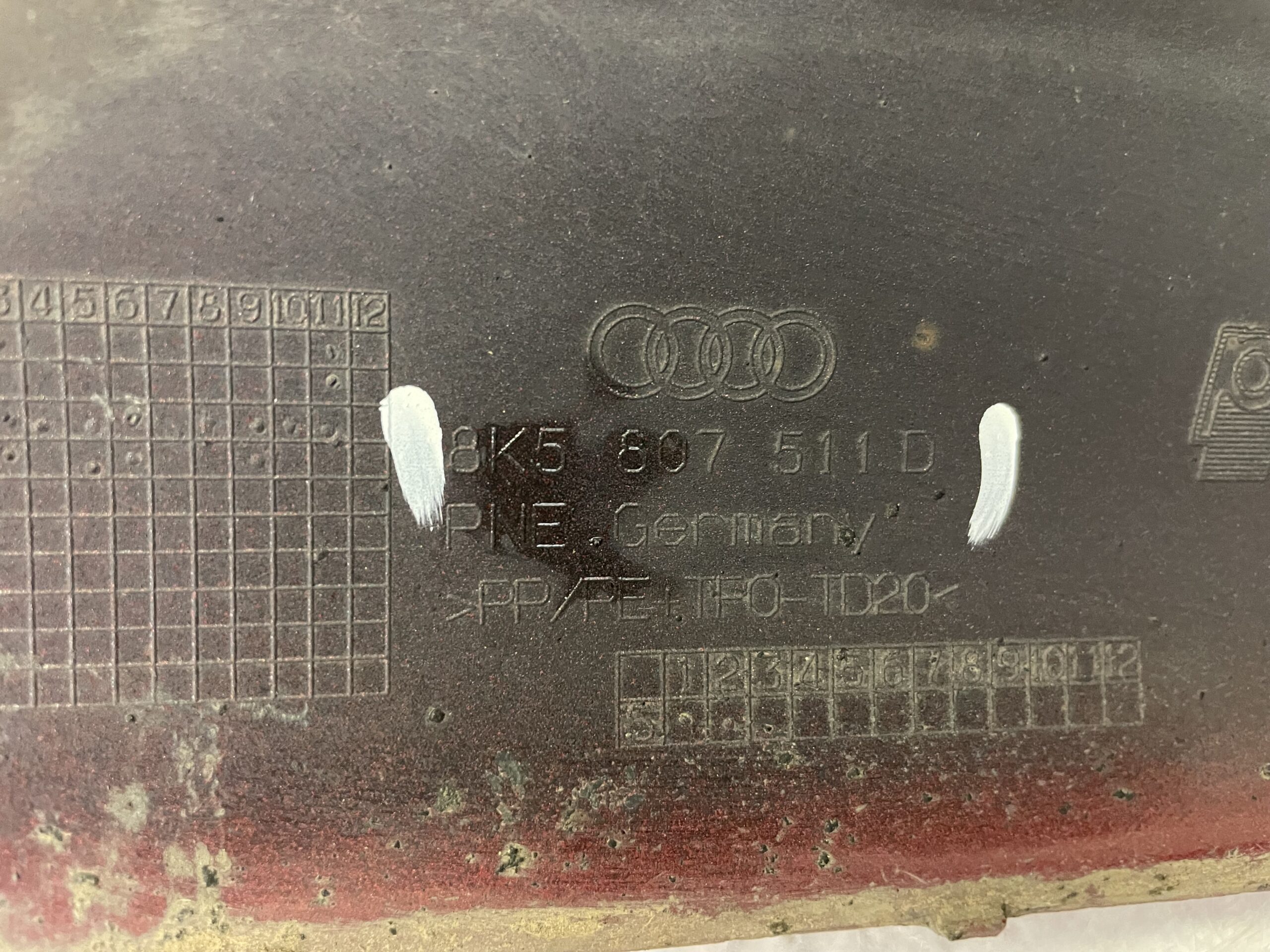Audi A4 B8 Saloon Rear Bumper 2008-2012 Part No. 8K5807511D - Image 3