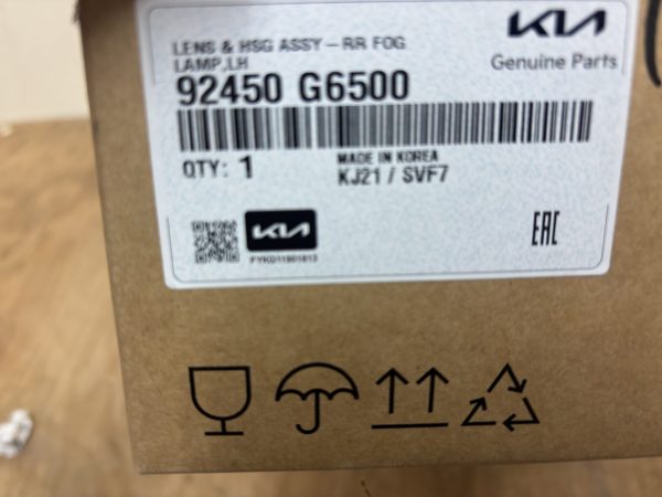 Kia Picanto Rear Fog Light Right P.n 92450 G6500 - Image 3