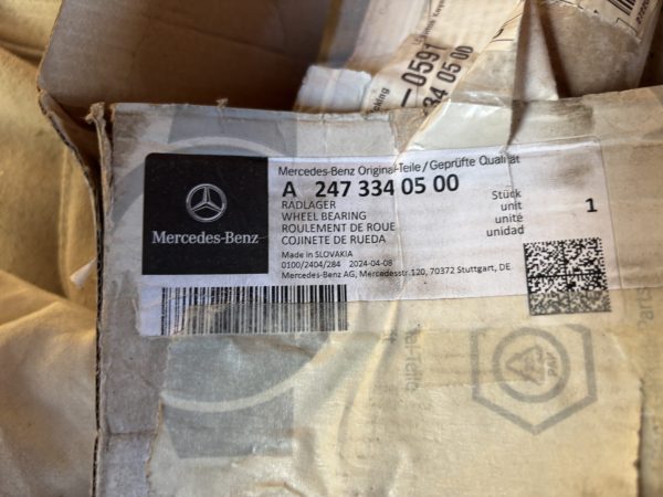 Mercedes A/B/CLA Class Wheel Bearing Front Left P.n A2473340500 - Image 3