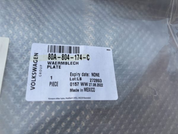 Audi Q5 Engine Heatshield P.n 80A804174C - Image 3