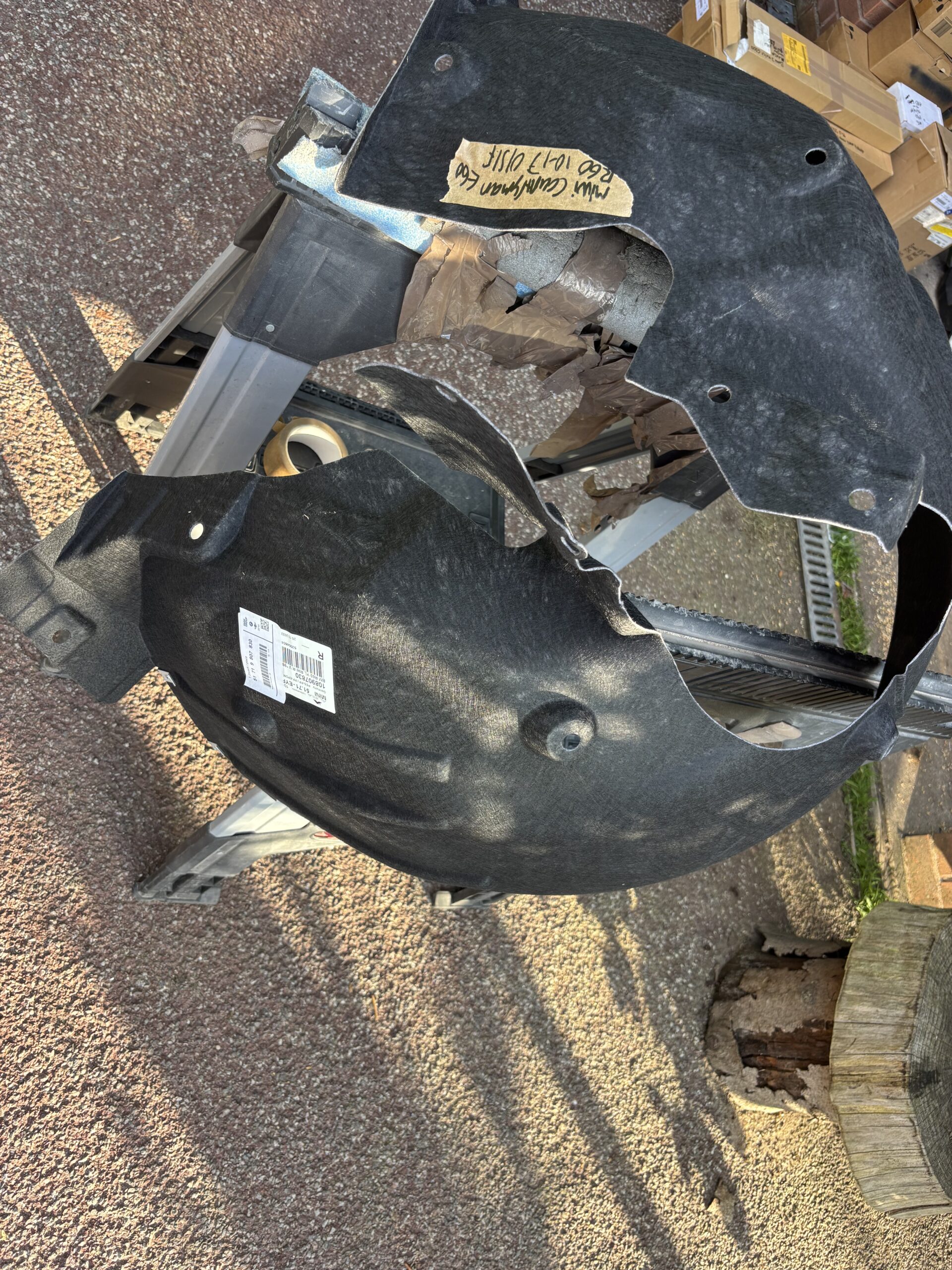 Mini Countryman R60 Wheel Arch Liner 10-17 Front Right P.n 51719807830