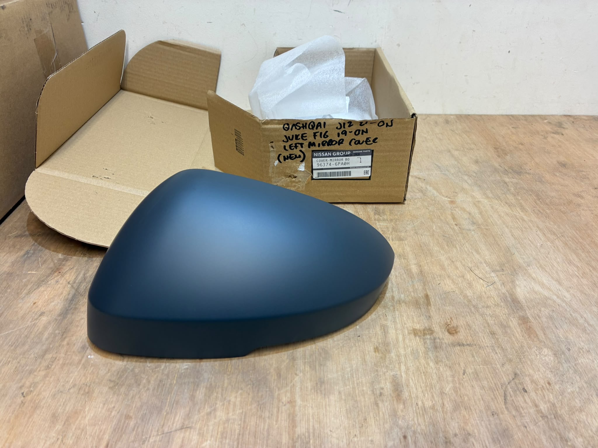 Nissan Qashqai/Juke J12/F16 Wing Mirror Cap Left P.n 96374-6PA0H